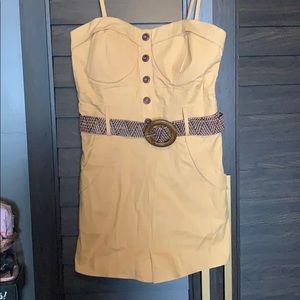 Forever 21 tan romper